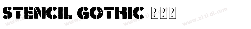 Stencil Gothic字体转换